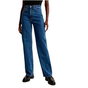 Abercrombie & Fitch Jeans 31/12 Womens 90s Relaxed High Rise Denim Med Wash